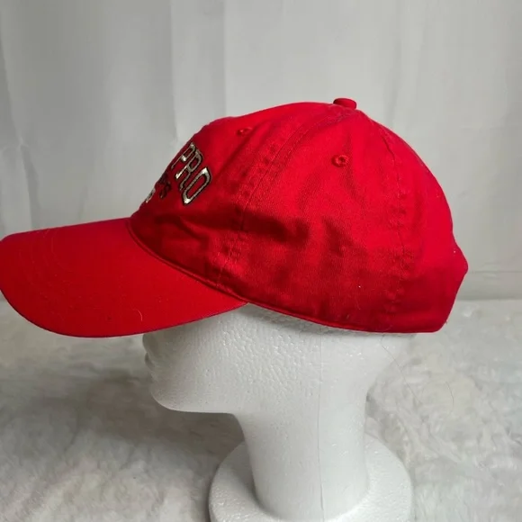 Bass Pro Shops Adjustable Hat Cap Red Cotton - Picture 2 of 7